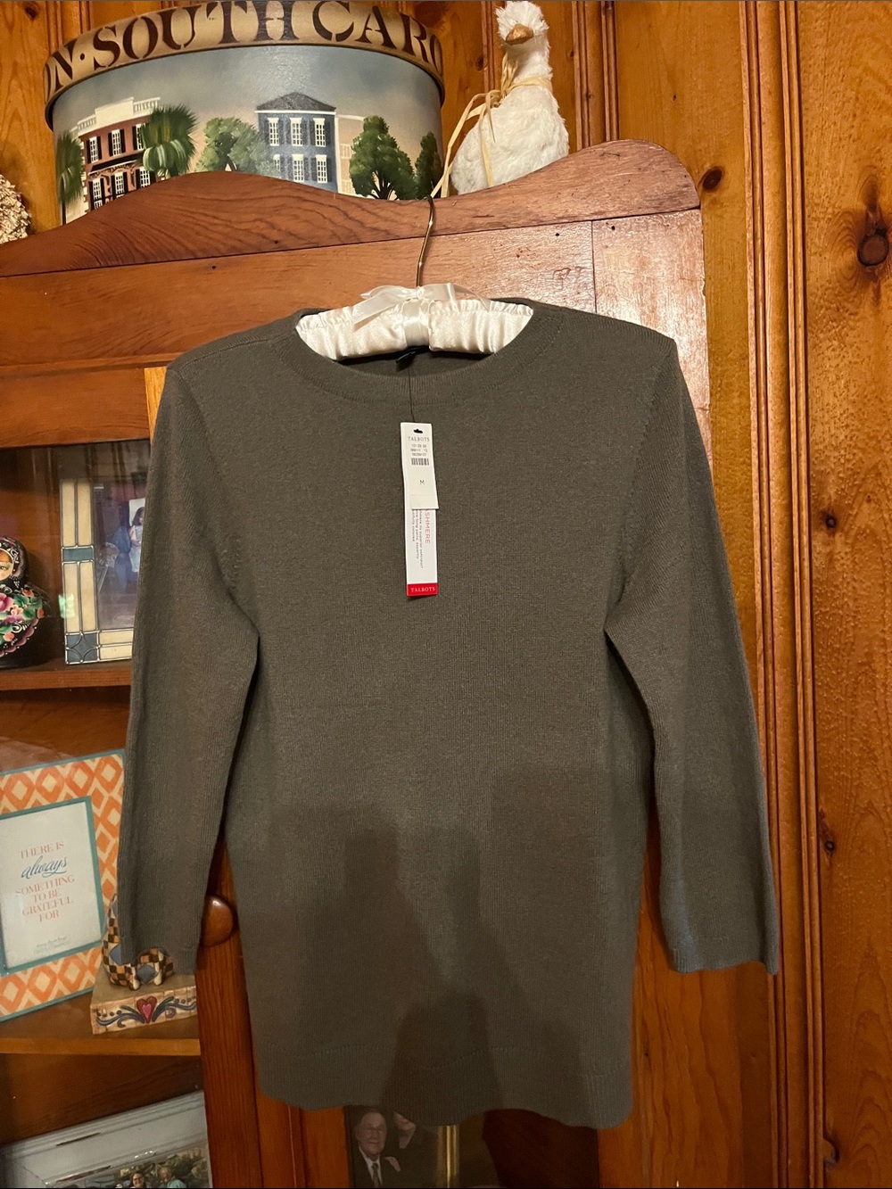 Talbots Pure Cashmere Sweater Sz M Crewneck Soft NWT - Picture 2 of 5